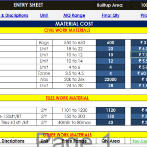 Residential Building - Construction Cost Calculator