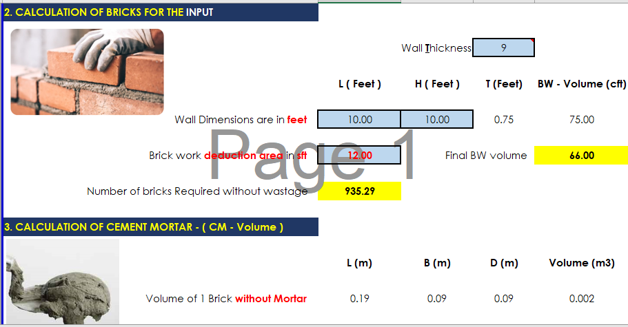 Brick Work Calculator - Image 3
