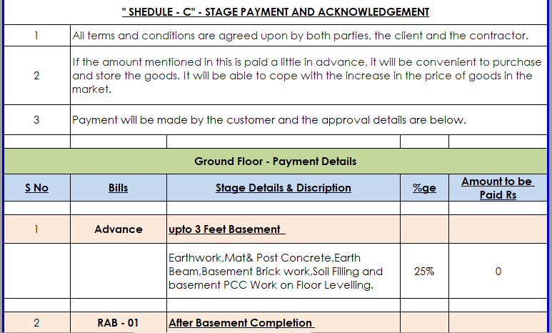 BUILDING CONTRUCTION AGREEMENT TAMIL & ENGLISH FORMAT - Image 4